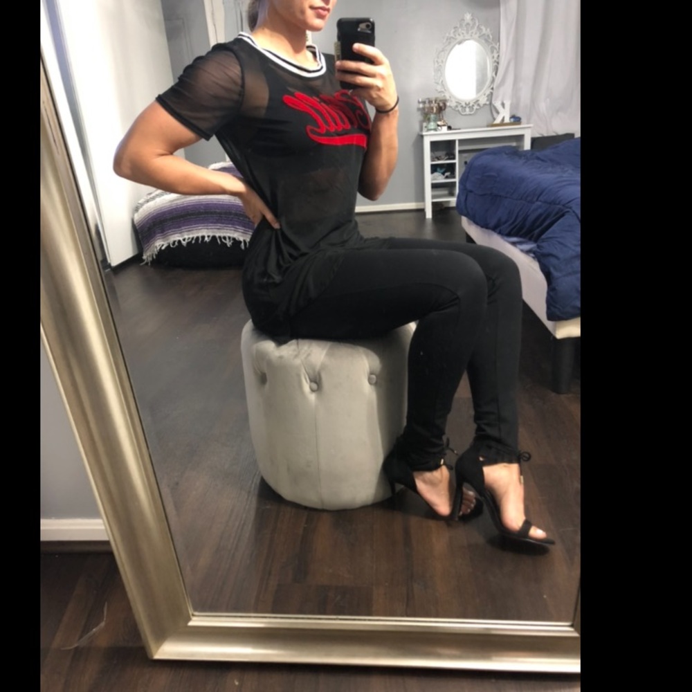 Mesh “Chill” top //bathing suit cover